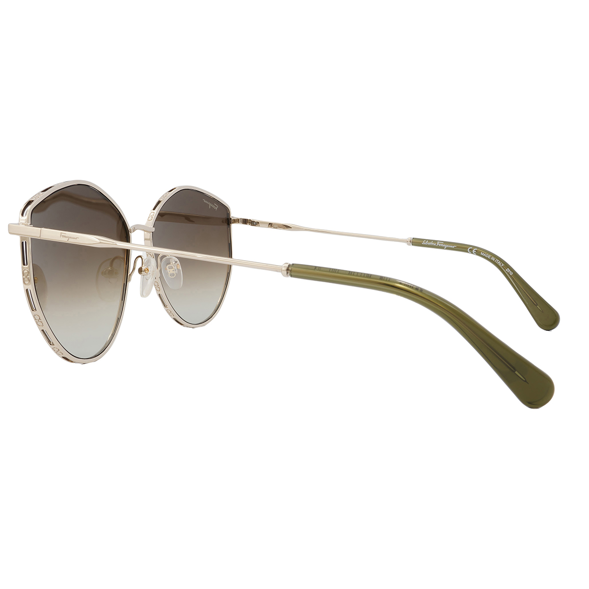 ferragamo salvatore ferragamo green gradient horn ladies sunglasses sf264s 709 60 ferragamo salvatore ferragamo green gradient horn ladies sunglasses sf264s 709 60