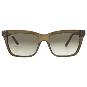 Home ferragamo salvatore ferragamo green gradient square ladies sunglasses sf1027s 315 55
