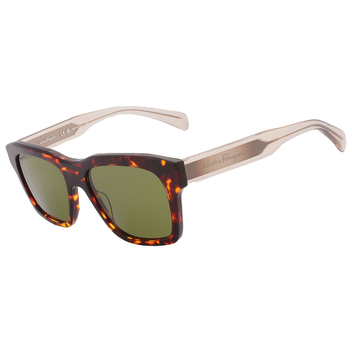 ferragamo salvatore ferragamo green square men's sunglasses sf1087s 219 56 ferragamo salvatore ferragamo green square men's sunglasses sf1087s 219 56