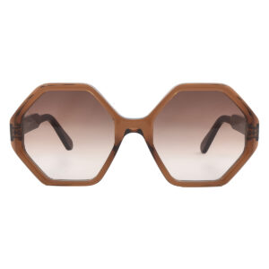 ferragamo brown gradient geometric ladies sunglasses sf1070s 210 55