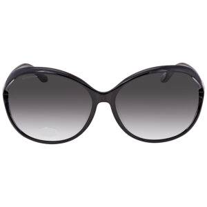 Home ferragamo salvatore ferragamo grey oval ladies sunglasses sf770sa 001 61