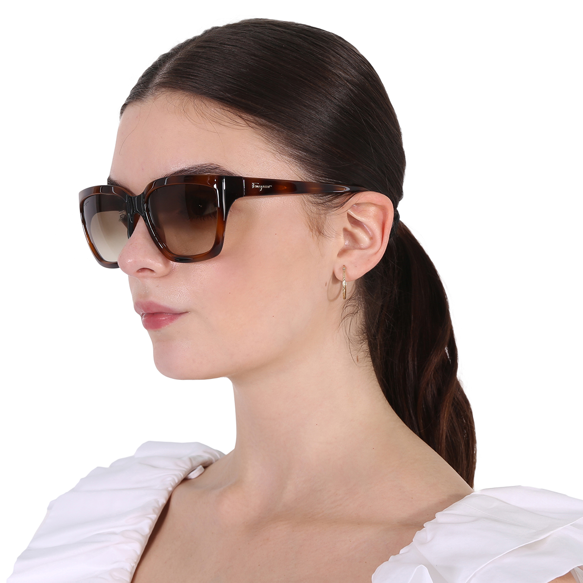ferragamo brown gradient rectangular ladies sunglasses sf1018s 214 59 ferragamo brown gradient rectangular ladies sunglasses sf1018s 214 59