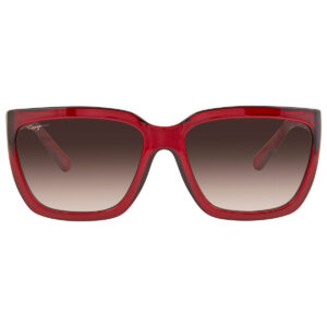 Home ferragamo salvatore ferragamo grey rectangular ladies sunglasses sf1018s 655 5917