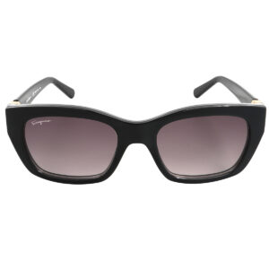 Home ferragamo grey gradient square ladies sunglasses sf1012s 001 53