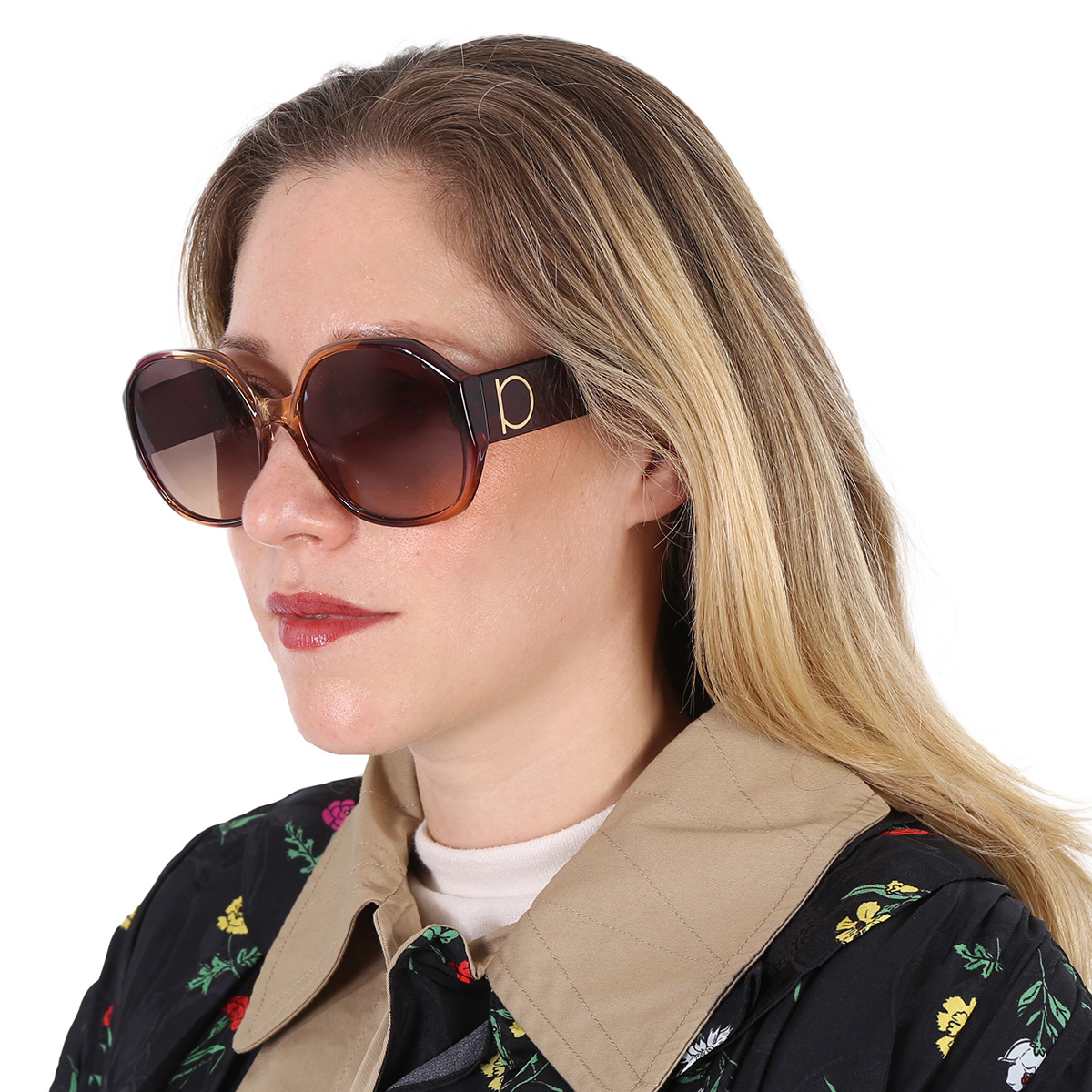 ferragamo grey gradient oval ladies sunglasses sf943s 212 60 ferragamo grey gradient oval ladies sunglasses sf943s 212 60
