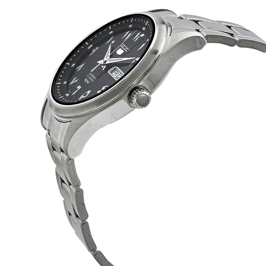seiko 5 automatic black arabic dial men's watch snkp21j1 seiko 5 automatic black arabic dial men's watch snkp21j1