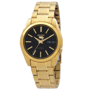seiko 5 automatic black dial men's watch snkl50k1