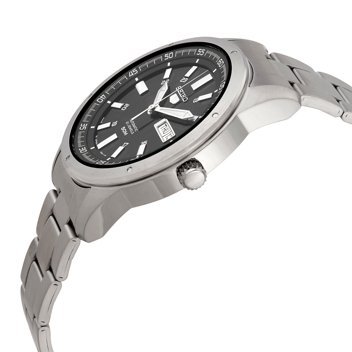 seiko 5 automatic black dial men's watch snkn13j1 seiko 5 automatic black dial men's watch snkn13j1