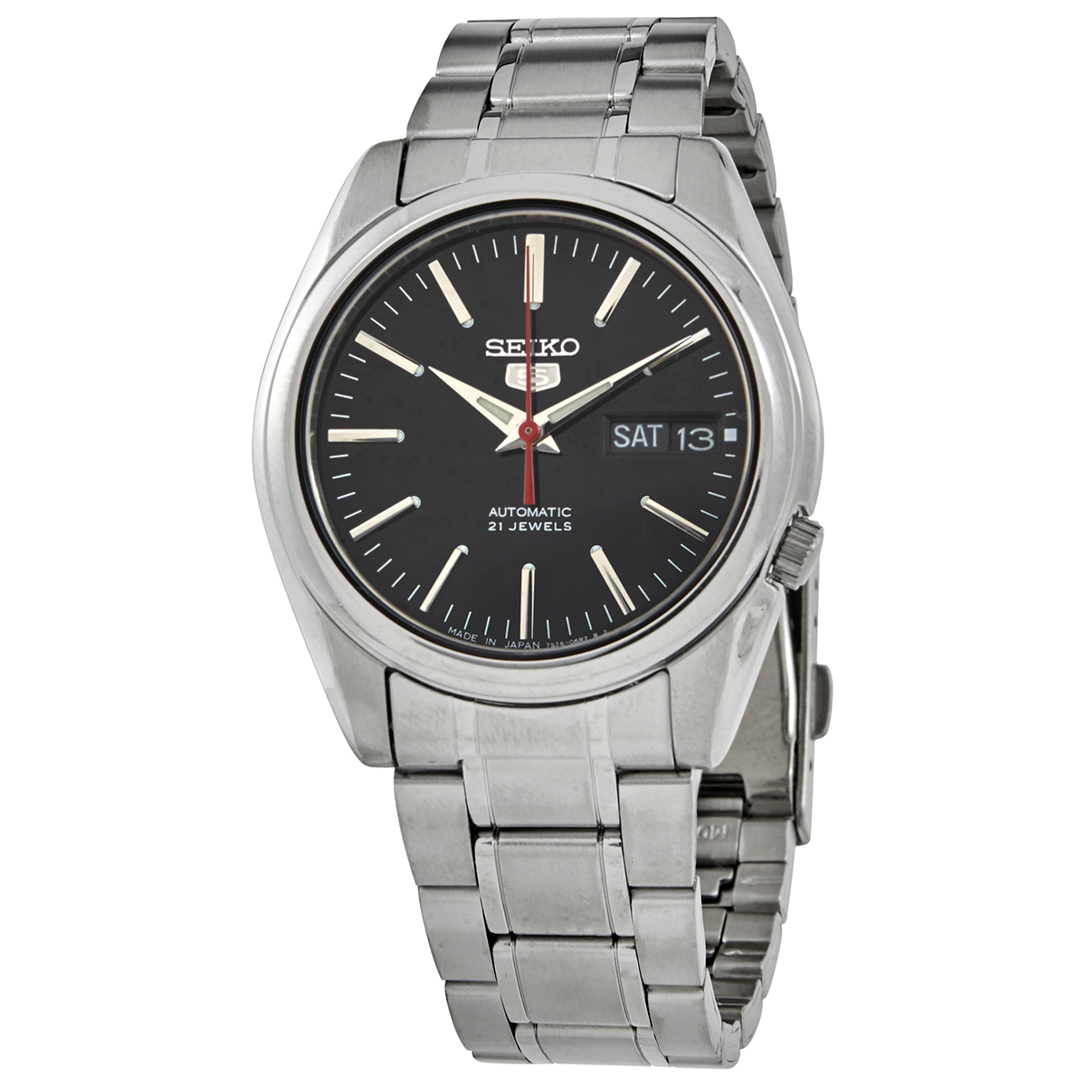 seiko 5 automatic black dial stainless steel men's watch snkl45j1 seiko 5 automatic black dial stainless steel men's watch snkl45j1
