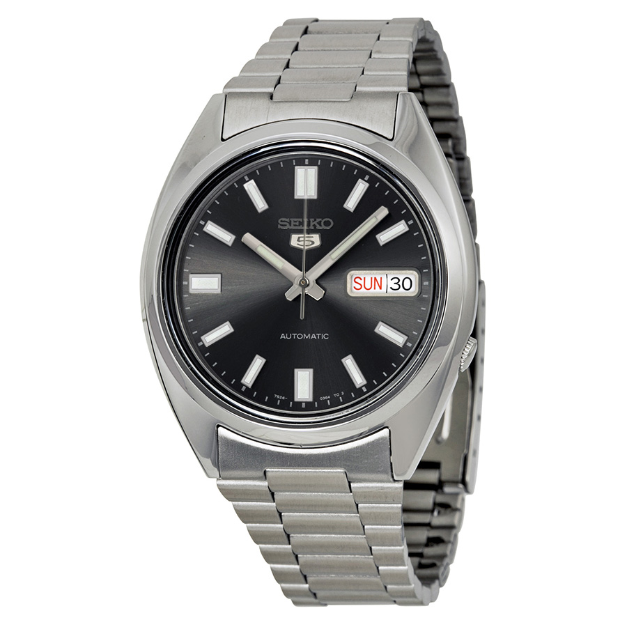 seiko 5 automatic black dial stainless steel men's watch snxs79k1 seiko 5 automatic black dial stainless steel men's watch snxs79k1