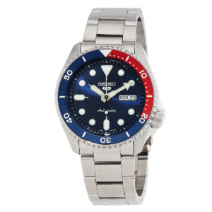 Витрина seiko 5 automatic blue dial pepsi bezel men's watch srpd53
