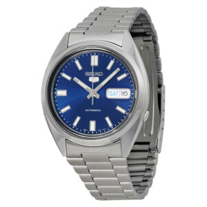 Витрина seiko 5 automatic blue dial stainless steel men's watch snxs77