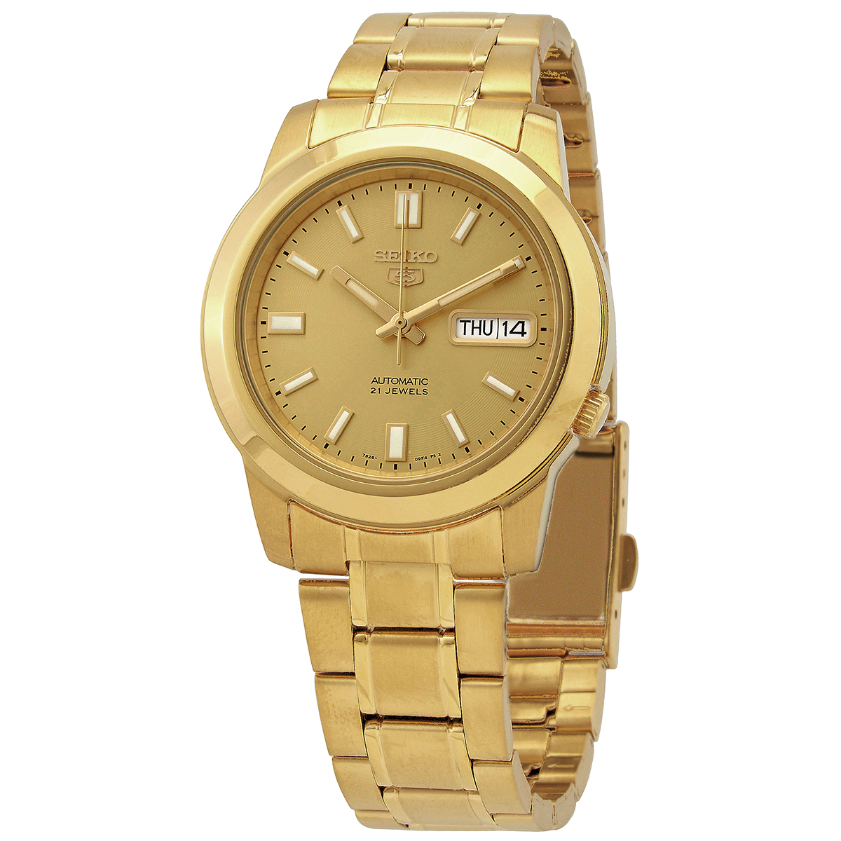 seiko 5 automatic gold dial yellow gold tone men's watch snkk20k1 seiko 5 automatic gold dial yellow gold tone men's watch snkk20k1