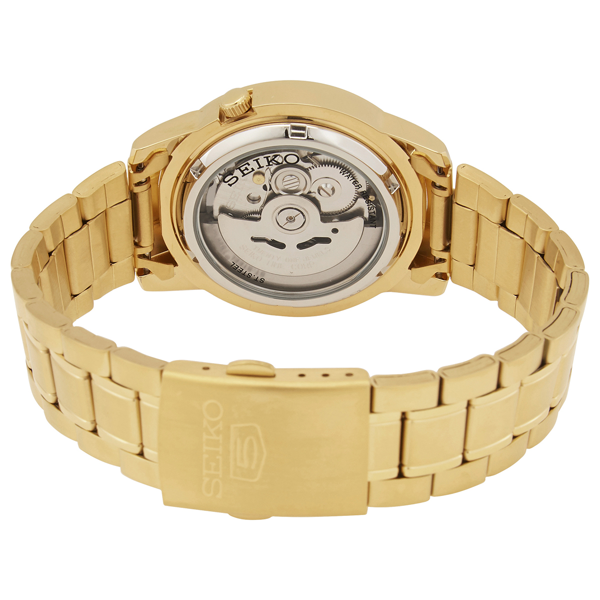 seiko 5 automatic gold dial yellow gold tone men's watch snkk20k1 seiko 5 automatic gold dial yellow gold tone men's watch snkk20k1