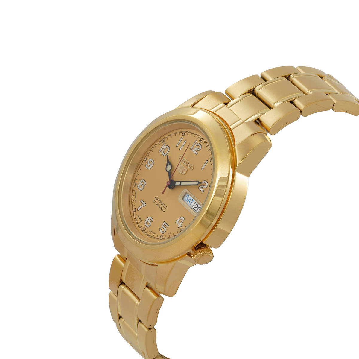 seiko 5 automatic gold dial yellow gold tone men's watch snkk38j1 seiko 5 automatic gold dial yellow gold tone men's watch snkk38j1
