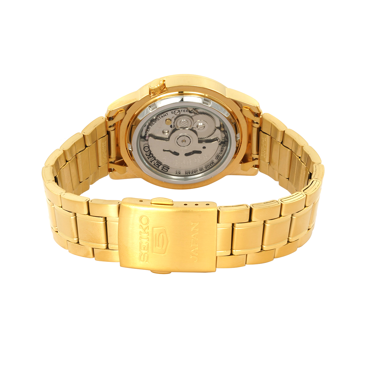 seiko 5 automatic gold dial yellow gold tone men's watch snkk38j1 seiko 5 automatic gold dial yellow gold tone men's watch snkk38j1