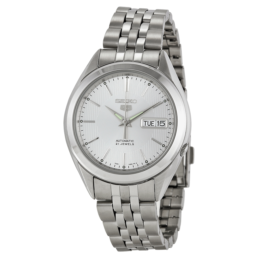 seiko 5 automatic silver dial men's watch snkl15 seiko 5 automatic silver dial men's watch snkl15