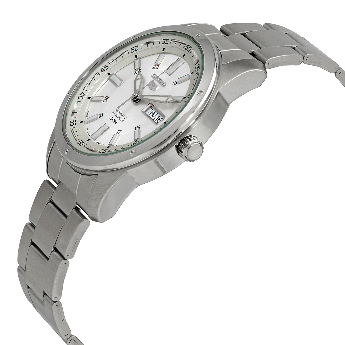 seiko 5 automatic silver dial men's watch snkn09j1 seiko 5 automatic silver dial men's watch snkn09j1