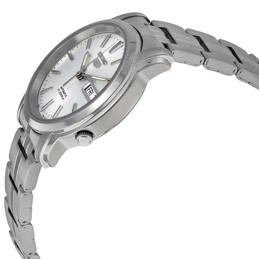 seiko 5 automatic silver dial stainless steel men's watch snkk65 seiko 5 automatic silver dial stainless steel men's watch snkk65
