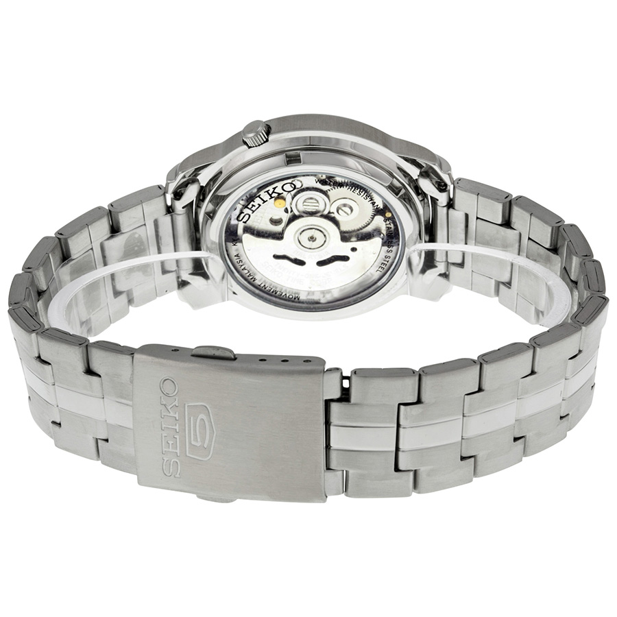seiko 5 automatic silver dial stainless steel men's watch snkk65 seiko 5 automatic silver dial stainless steel men's watch snkk65