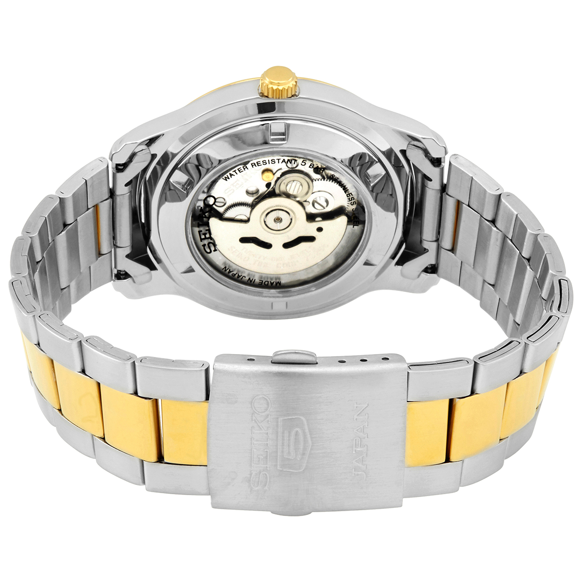 seiko 5 automatic silver dial two tone men's watch snkp14j1 seiko 5 automatic silver dial two tone men's watch snkp14j1