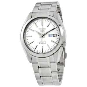 Витрина seiko 5 automatic white dial men's watch snkl41j1