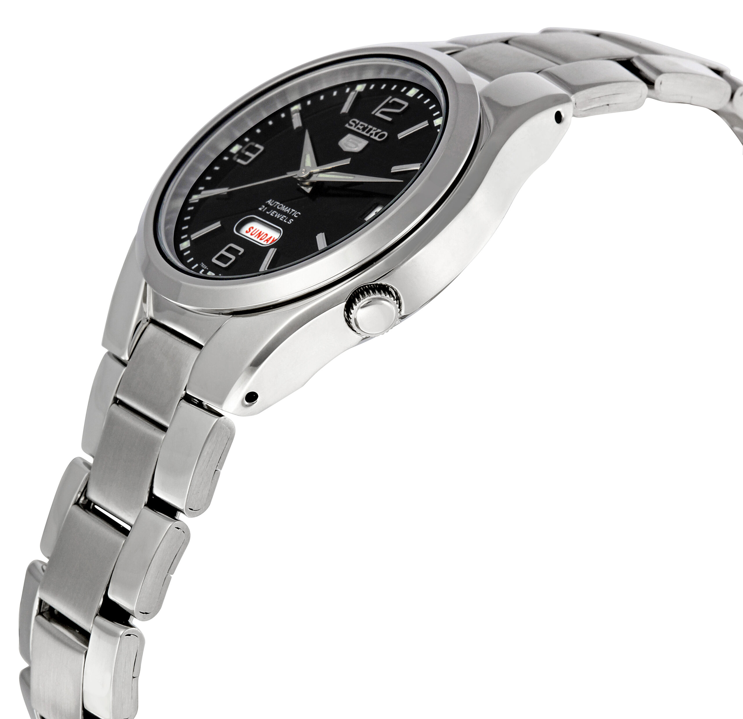 seiko 5 black dial stainless steel men's watch snk623 seiko 5 black dial stainless steel men's watch snk623