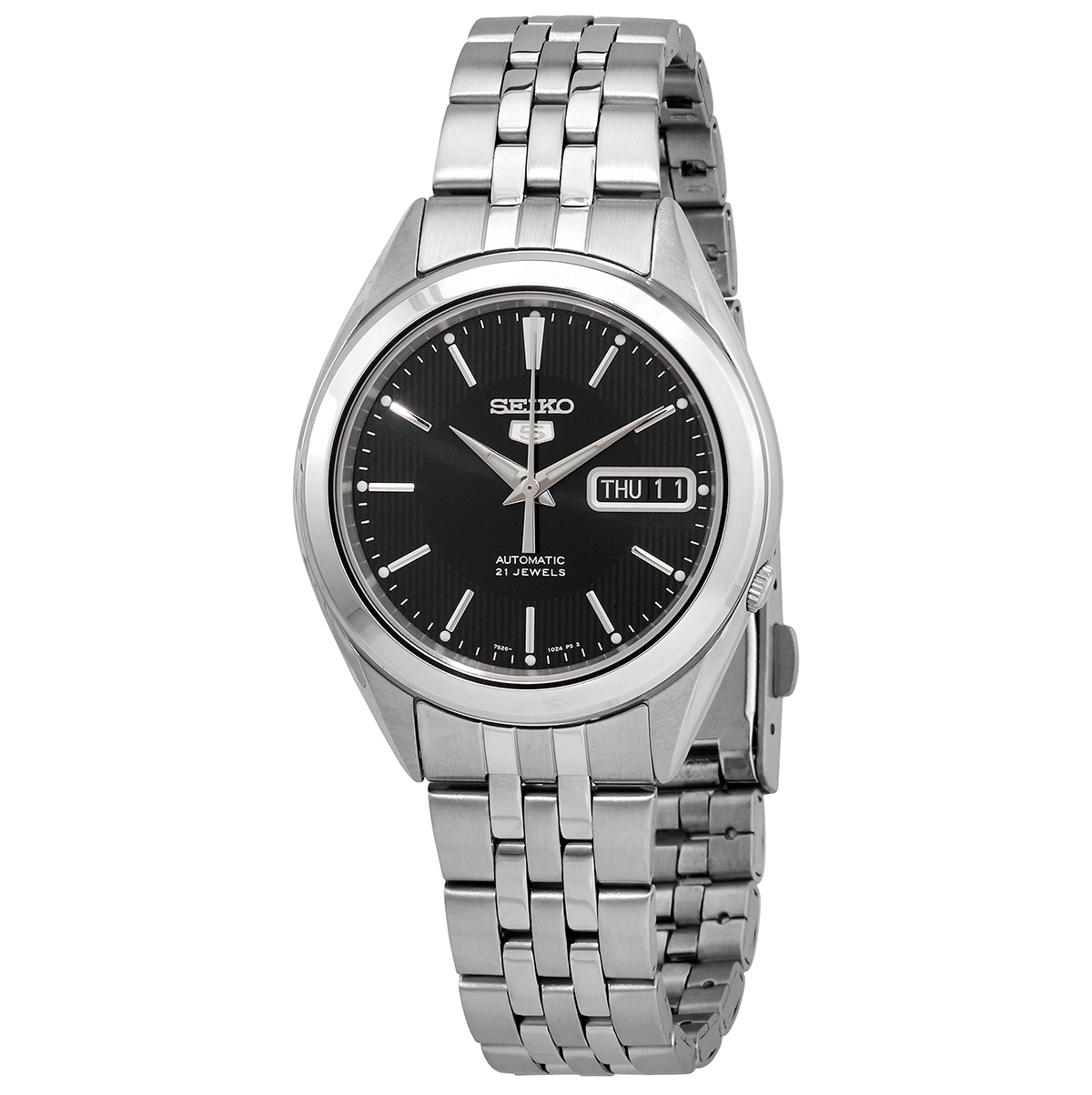 seiko 5 black dial stainless steel men's watch snkl23j1 seiko 5 black dial stainless steel men's watch snkl23j1