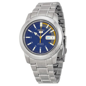 Home seiko 5 blue automatic blue dial men's watch snkk27