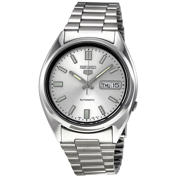 seiko 5 automatic silver dial stainless steel men's watch snxs73 seiko 5 automatic silver dial stainless steel men's watch snxs73
