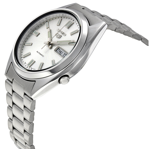 seiko 5 automatic silver dial stainless steel men's watch snxs73 seiko 5 automatic silver dial stainless steel men's watch snxs73