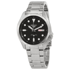 Витрина seiko 5 sports automatic black dial men's watch srpe55k1