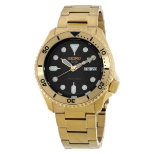 seiko 5 sports automatic black dial men's watch srpk18