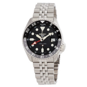 Витрина seiko 5 sports automatic black dial men's watch ssk001k1