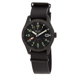 Home seiko 5 sports automatic black dial men's watch ssk025k1