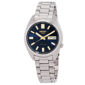 Home seiko 5 sports automatic blue dial watch srpl55k1