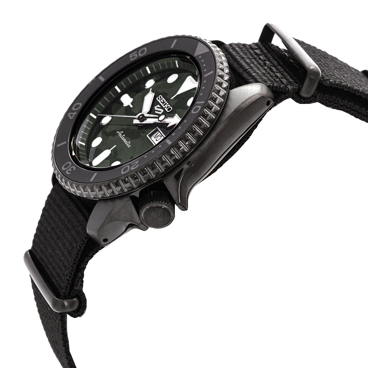 seiko 5 sports automatic green camouflage dial men's watch srpj37k1 seiko 5 sports automatic green camouflage dial men's watch srpj37k1