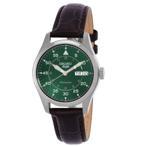 Home seiko 5 sports automatic green dial men's watch srpj89k1