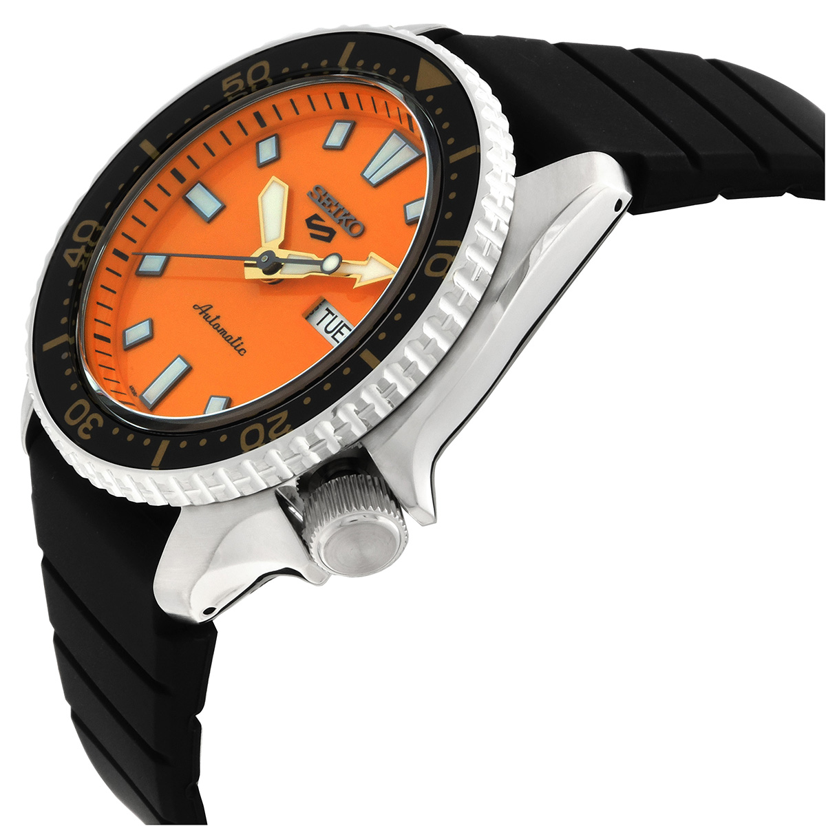 seiko 5 sports automatic orange dial men's watch srpl89k1 seiko 5 sports automatic orange dial men's watch srpl89k1