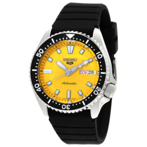 seiko 5 sports automatic yellow dial men's watch srpl87k1