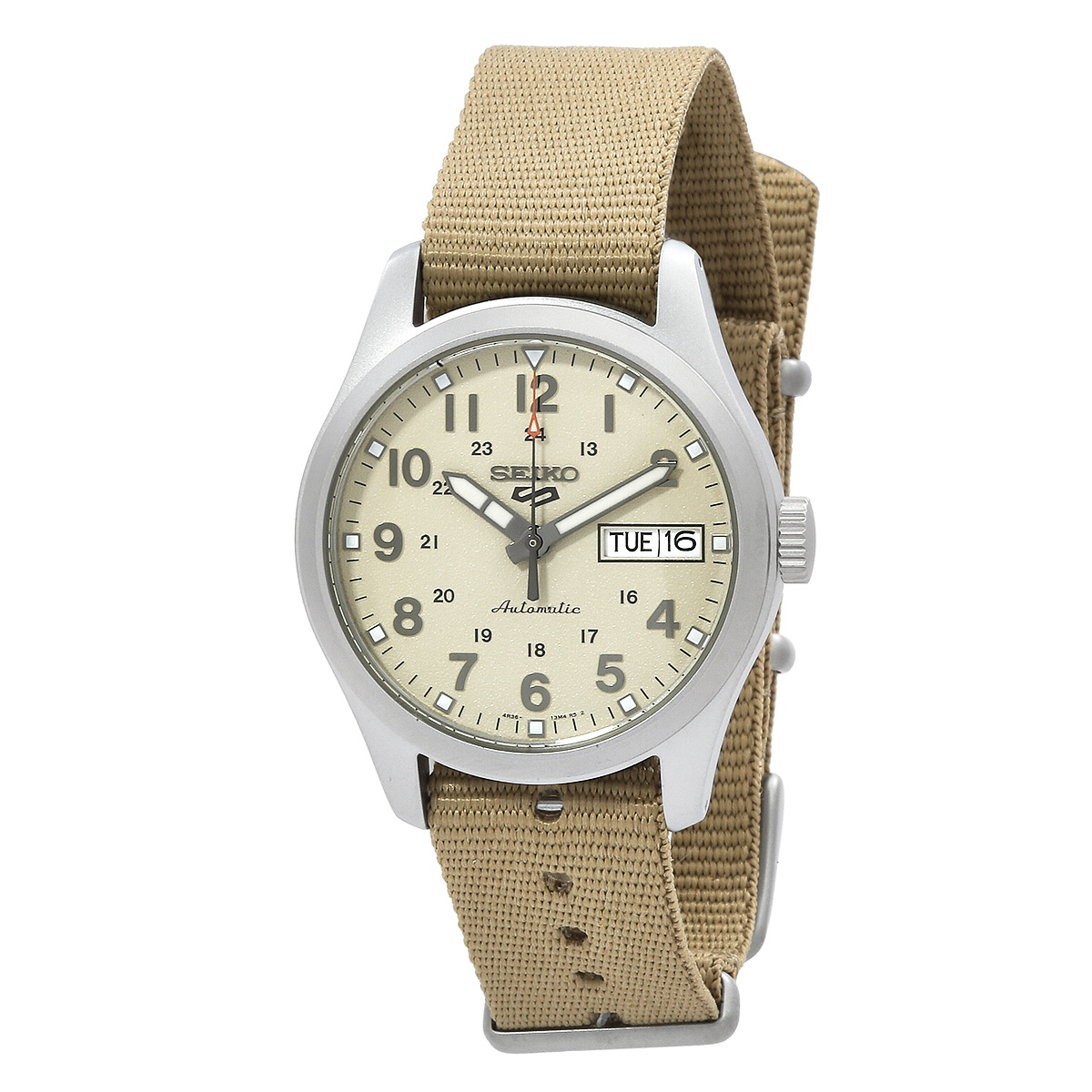 seiko 5 sports automatic beige dial men's watch srpj83k1 seiko 5 sports automatic beige dial men's watch srpj83k1
