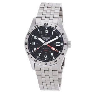 Витрина seiko 5 sports gmt automatic black dial men's watch ssk023k1