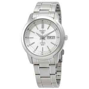 Витрина seiko 5 automatic white dial men's watch snkm83k1