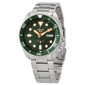 Home seiko 5sports automatic green dial men's watch srpd63k1