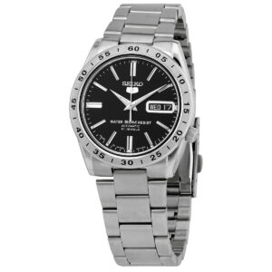Витрина seiko automatic black dial stainless steel men's watch snke01j1