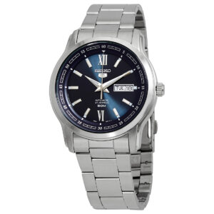 seiko automatic blue dial stainless steel men's watch snkp17k1s