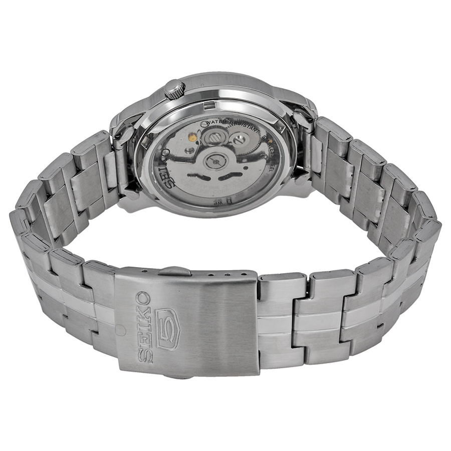 seiko automatic white dial stainless steel men's watch snkl75 seiko automatic white dial stainless steel men's watch snkl75