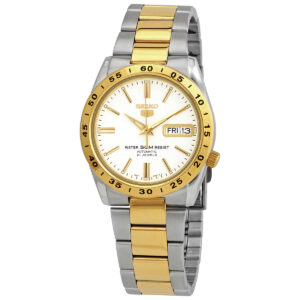 Витрина seiko automatic white dial two tone ladies watch snke04