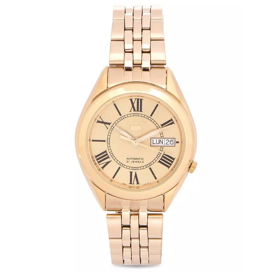 seiko classic automatic gold dial men's watch snkl38k1 seiko classic automatic gold dial men's watch snkl38k1