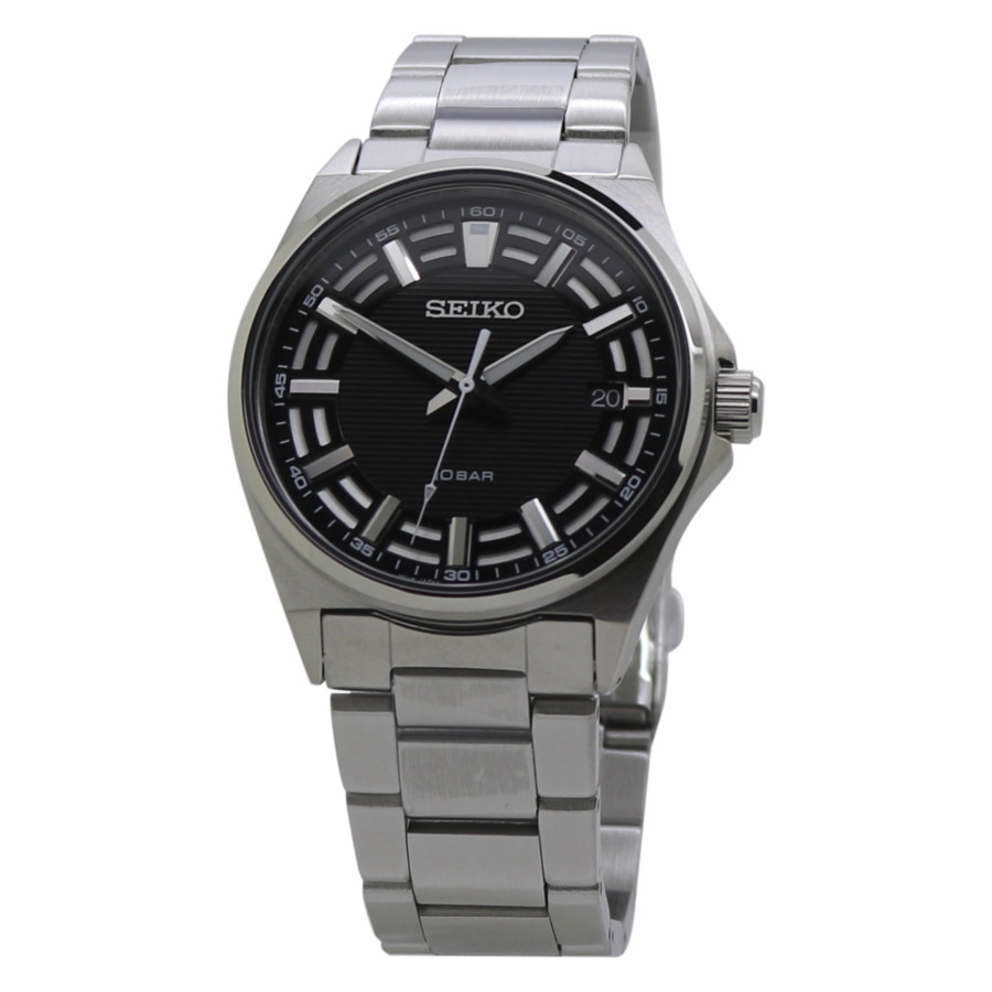 seiko classic quartz black dial men's watch sur505p1 seiko classic quartz black dial men's watch sur505p1